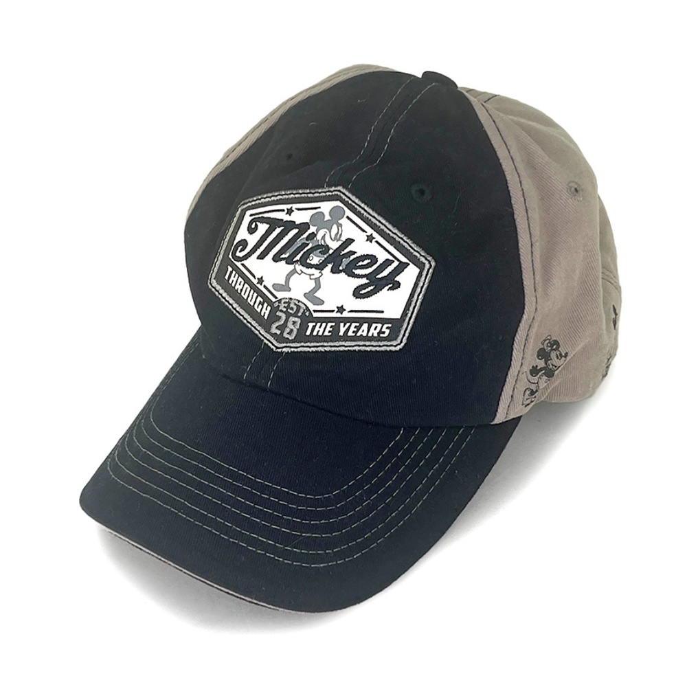 Disney Mickey Mouse Black & Beige Baseball Cap